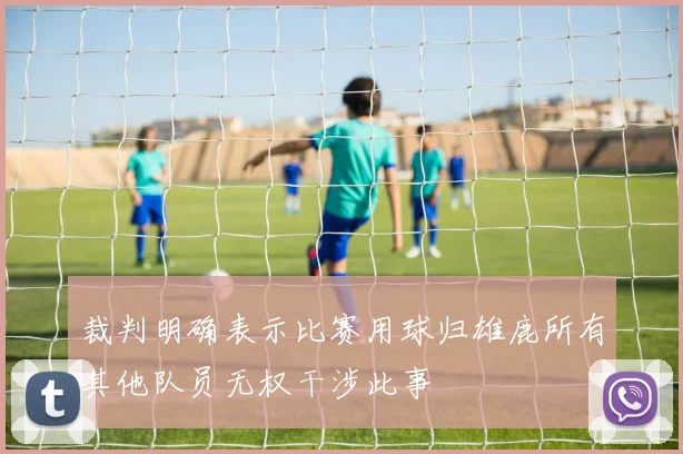 裁判明确表示比赛用球归雄鹿所有其他队员无权干涉此事
